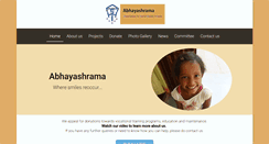 Desktop Screenshot of abhayashrama.org