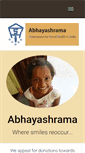Mobile Screenshot of abhayashrama.org
