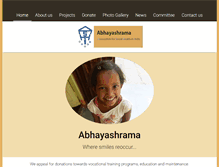 Tablet Screenshot of abhayashrama.org